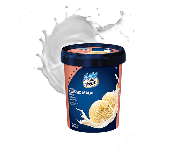 Vadilal Classic Malai Kulfi Ice Cream 500ml