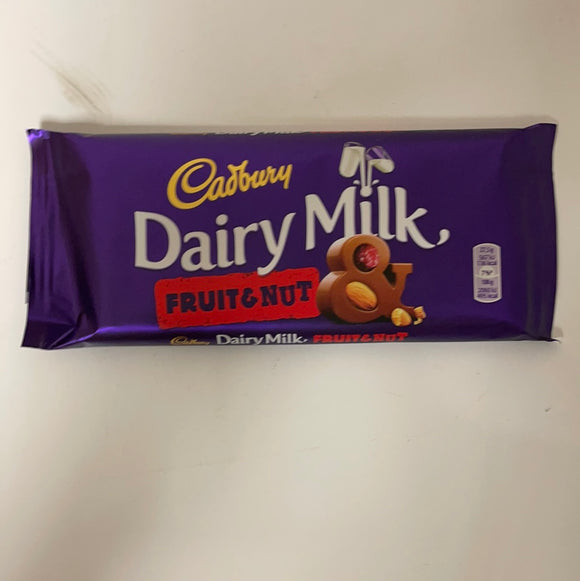 Cadbury Fruit & Nut Chocolate 110Gms