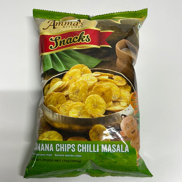 Ammas Kitchen Banana Chilli Masala Chips 200 Gm