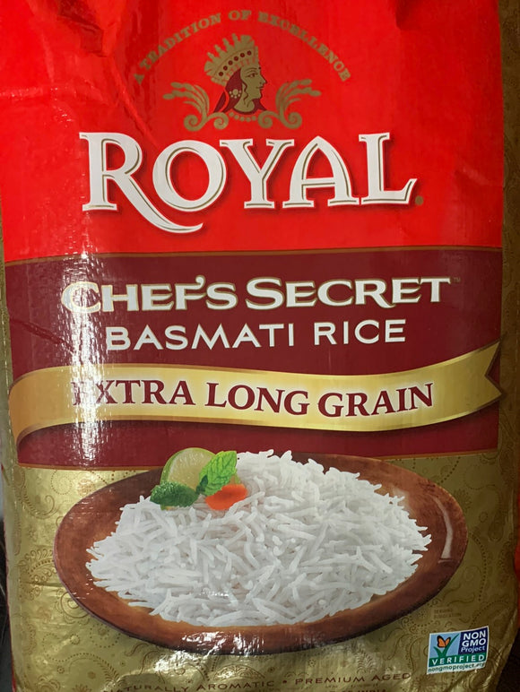 Royal Chef Secret Extra Long Basmati Rice 40 Lb