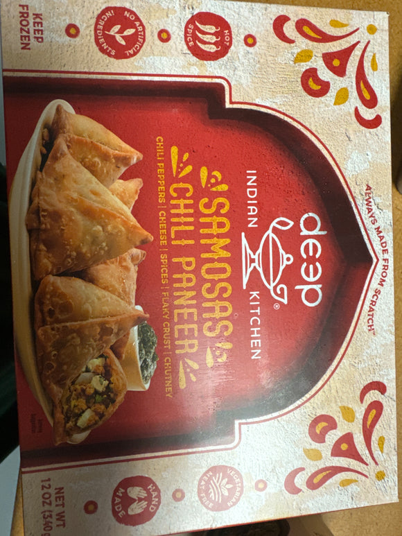 Deep Chilli Paneer Samosa  12Pc