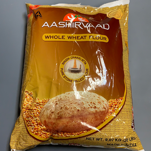 Aashirwad Atta 20 Lb (Export Pack)
