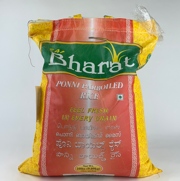 Bharat Ponni Parboiled Rice 20Lbs