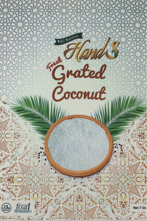 Hands Fresh Shredded Coconut 200 gm (wet)