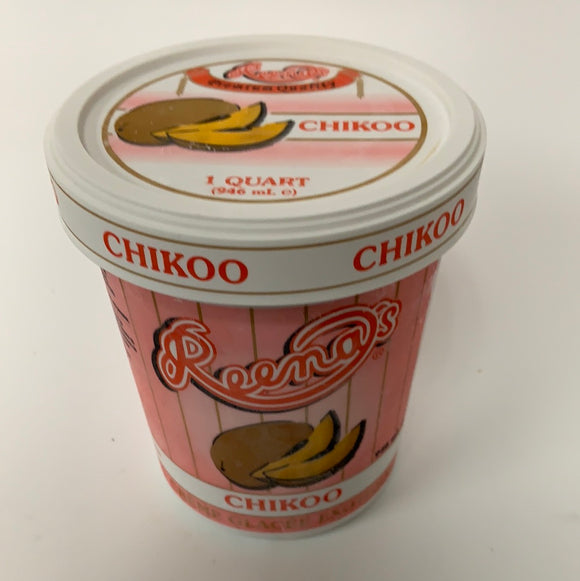 Reena's Chikoo Ice Cream 1 Qt