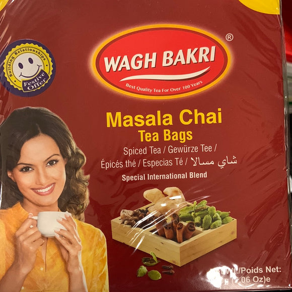Wagh Bakri  Masala Tea bags 200 gms