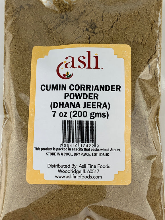 Asli Corriander Cumin Powder (Dhana Jeera Powder) 7 Oz (200 Gms)