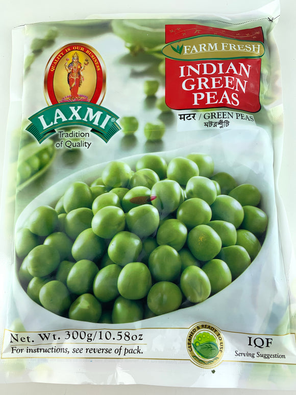 Laxmi Frozen Indian Green Peas 300 Gm