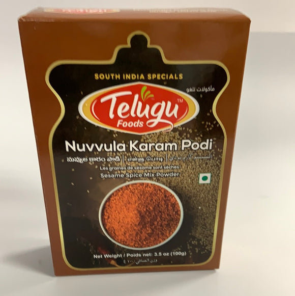 Telugu Nuvvula karam Podi 100 gms