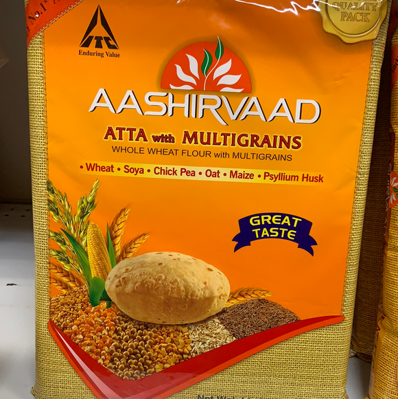 Aashirwad Wh Wheat Multigrain 10 Lb