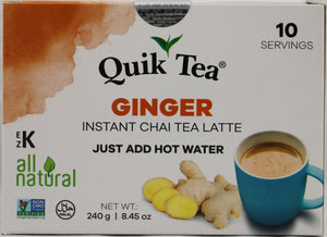 Quik Tea Ginger Chai 8.5 oz
