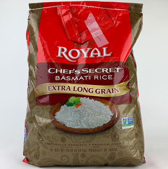 Royal Chef Secret Extra Long Basmati Rice 10 Lb